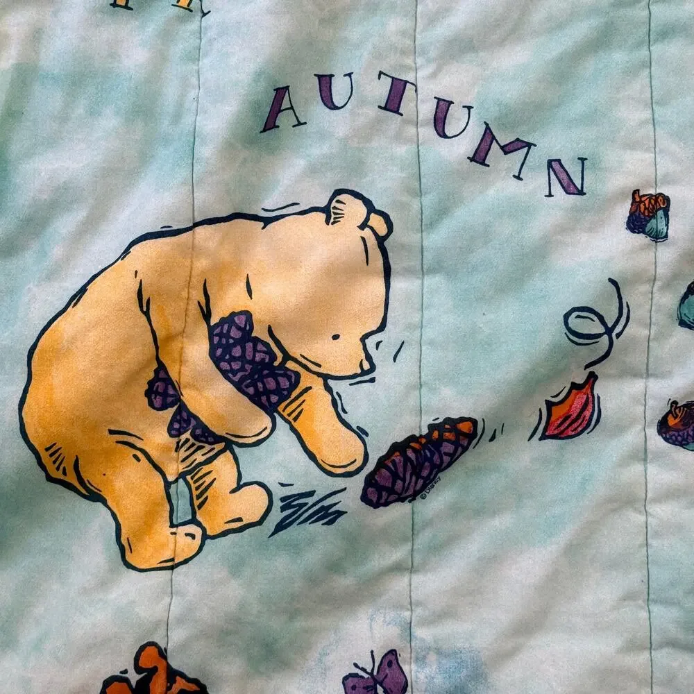 Disney Winnie the Pooh Four Seasons Twin Reversible Comforter Piglet 80